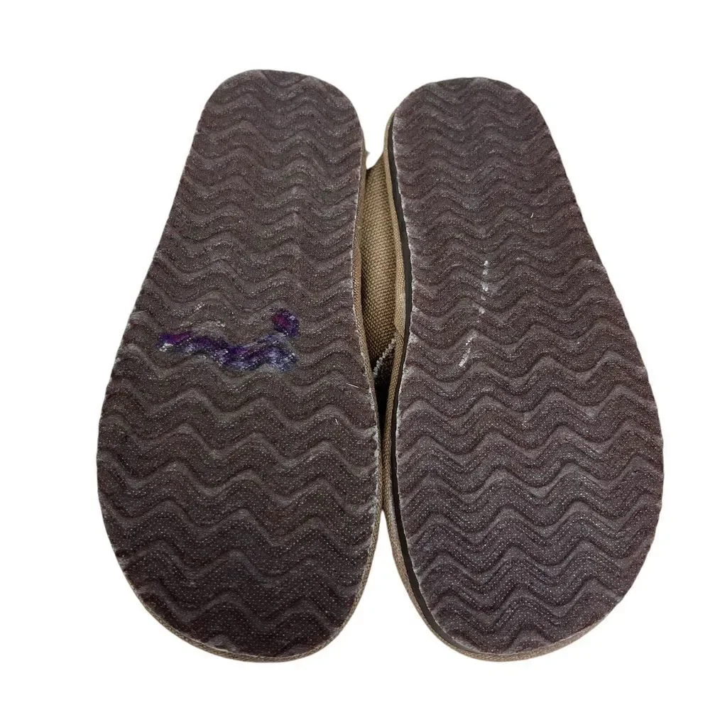 Op Ocean Pacific Boys Loafers Canvas After Beach Moc Toe Slip On Tan Size 2